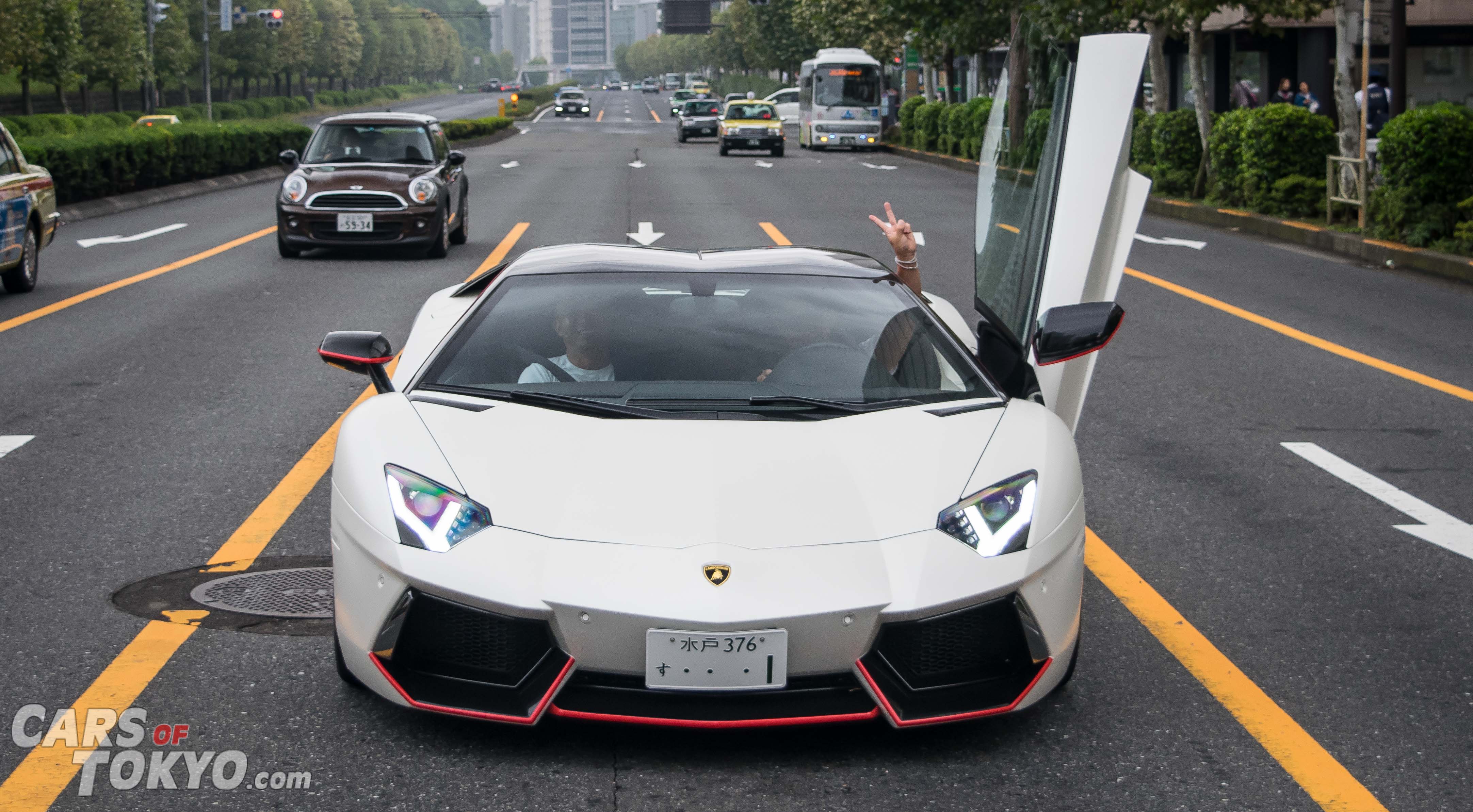 Cars of Tokyo Aoyama Lamborghini Aventador Roadster