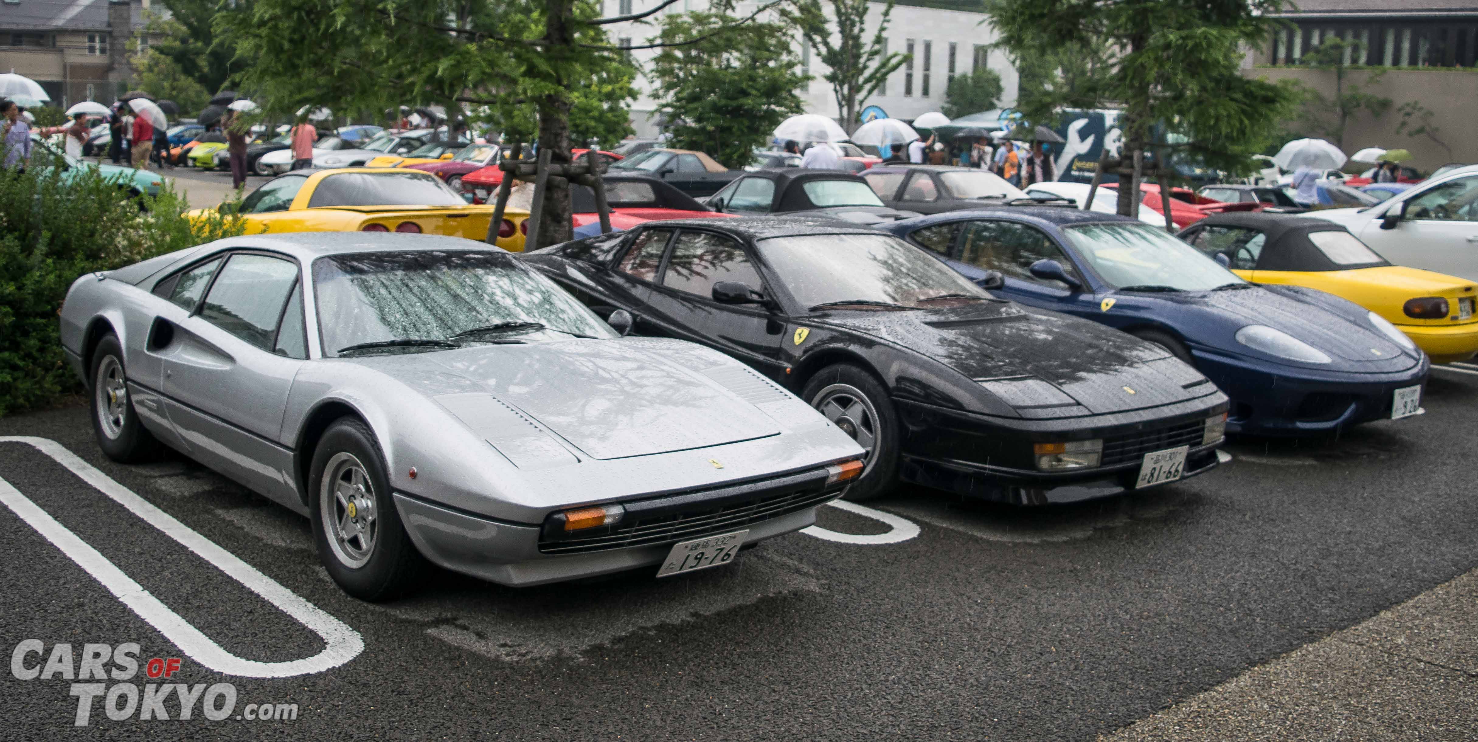 Cars of Tokyo Classic Ferrari 308 GTB, Testarossa, 360 Modena