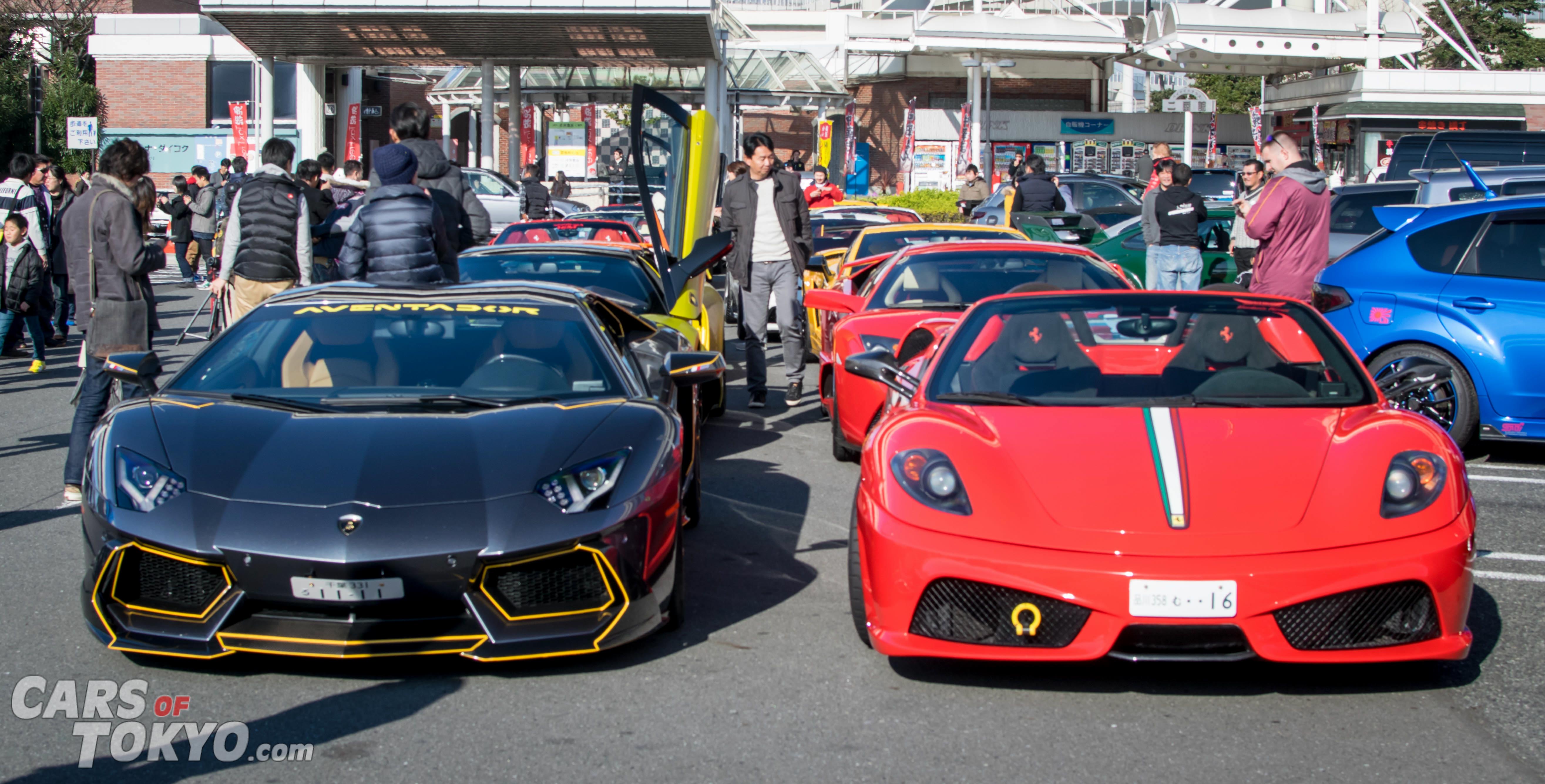 cars-of-tokyo-daikoku-lamborghini-ferrari