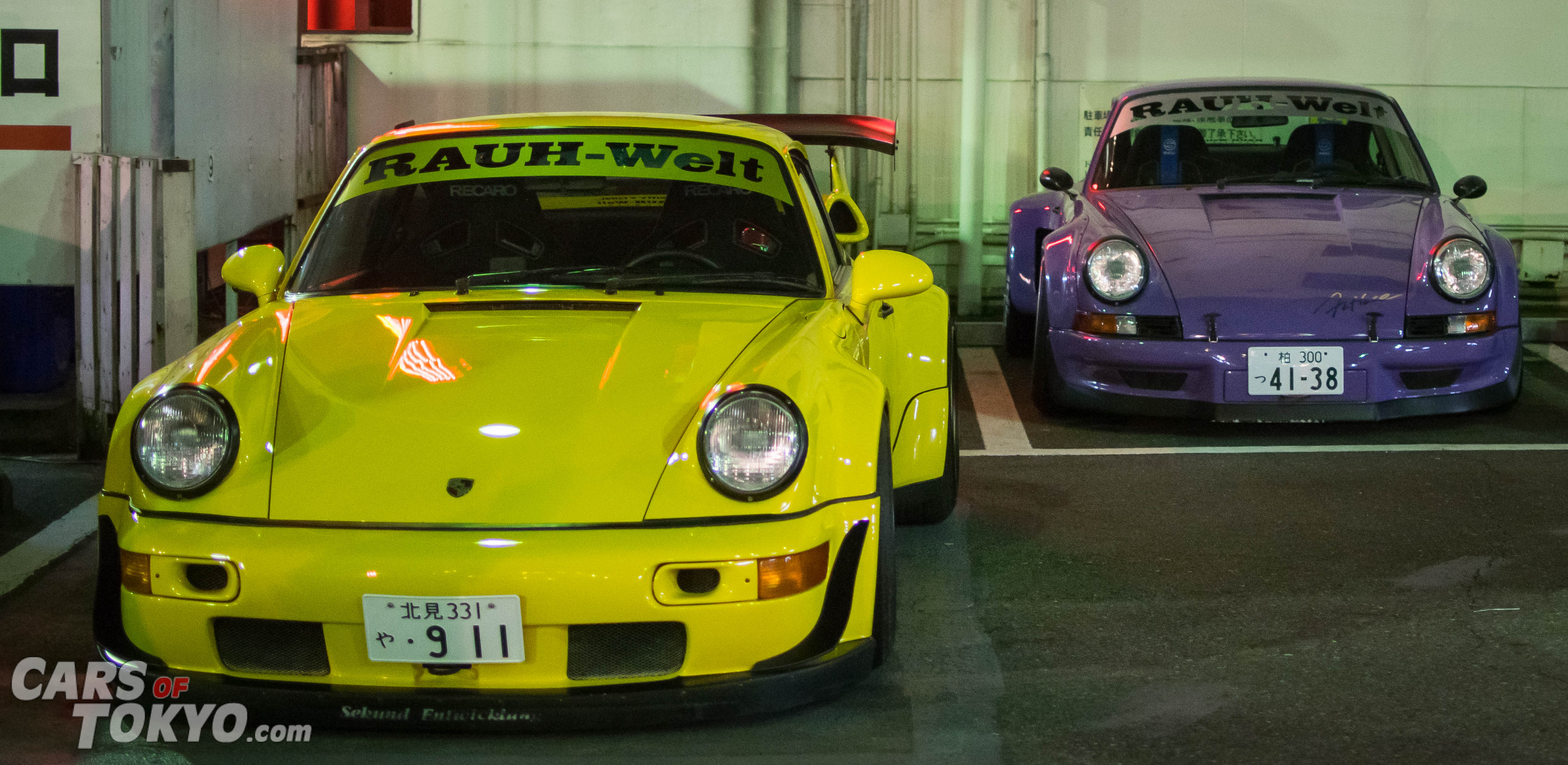 Cars of Tokyo RWB Porsche 911 Yellow and Purple