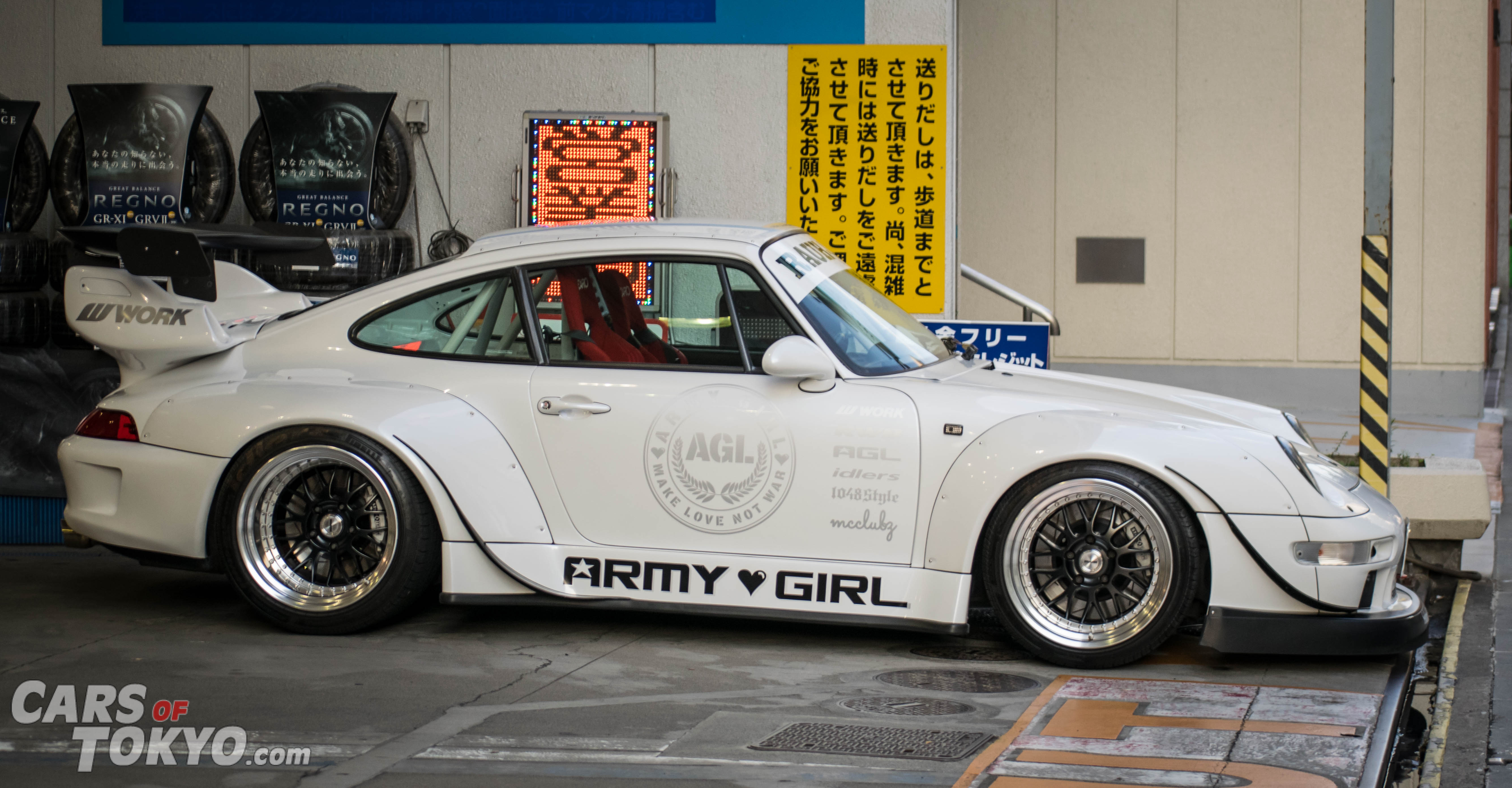 Cars of Tokyo RWB Porsche 911 Army Girl